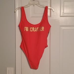 One piece bathing suit